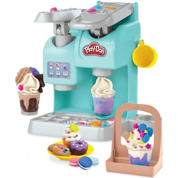 Hasbro Play-Doh Super Cafetera con 8 botes de plastilina y 20 accesorios Hasbro Play-Doh Super Cafetera con 8 botes de plastilina y 20 accesorios