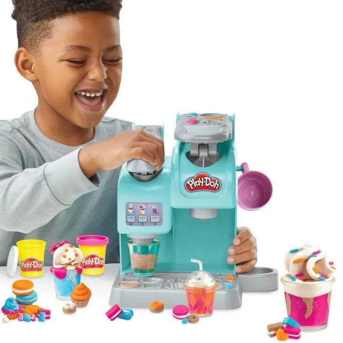Hasbro Play-Doh Super Cafetera con 8 botes de plastilina y 20 accesorios Hasbro Play-Doh Super Cafetera con 8 botes de plastilina y 20 accesorios