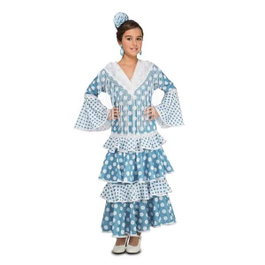 My Other Me Disfraz Flamenca Guadalquivir para Niña, Talla 7-9 Años (Vestido)