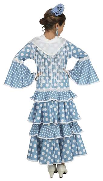 My Other Me Disfraz Flamenca Guadalquivir para Niña, Talla 7-9 Años (Vestido)