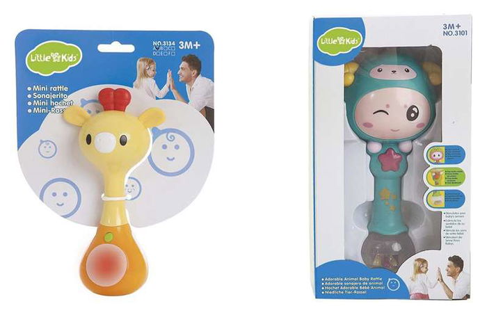 Creaciones Llopis 6 Sonajeros 16 cm con Luz y Música