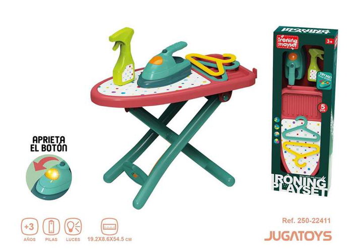 Planchador plegable con plancha y accesorios 19.2x8.6x54.5cm