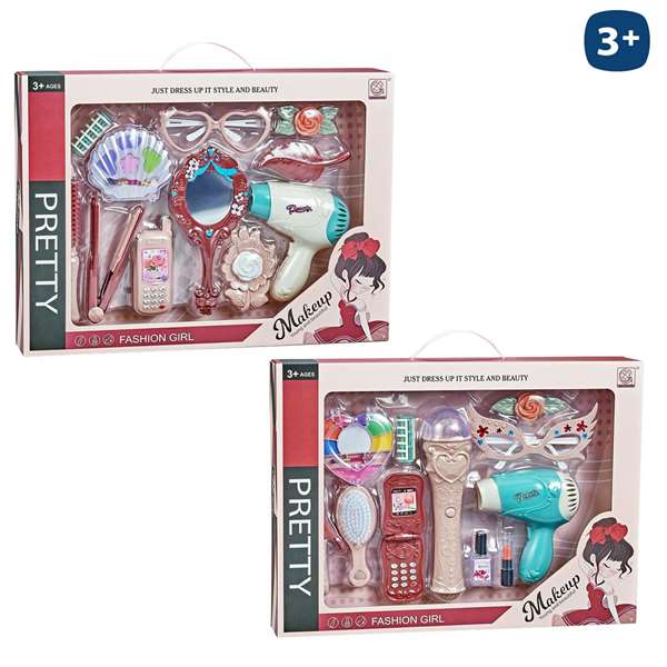 Conjunto de Belleza con secador y accesorios. 13,5x12x4 cm - Modelos surtidos