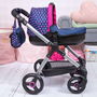 Reig Coche Muñecas Stule Pram Azul Marino 86x79x42 cm