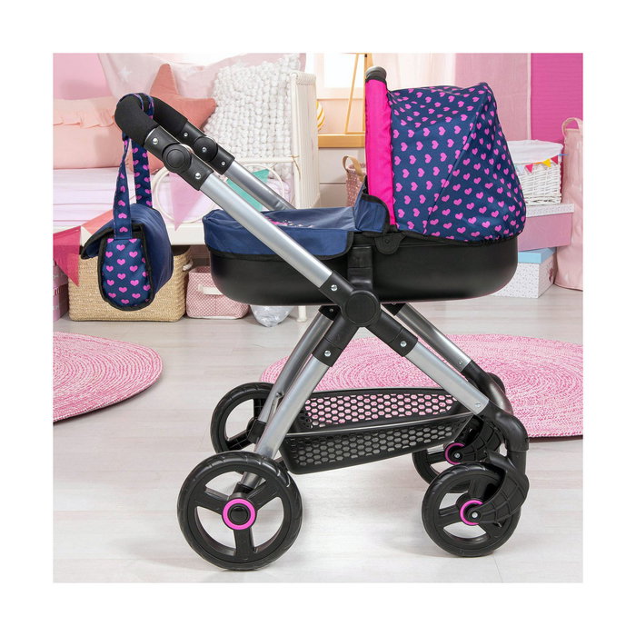Reig Coche de Muñecas Stule Pram Azul Marino