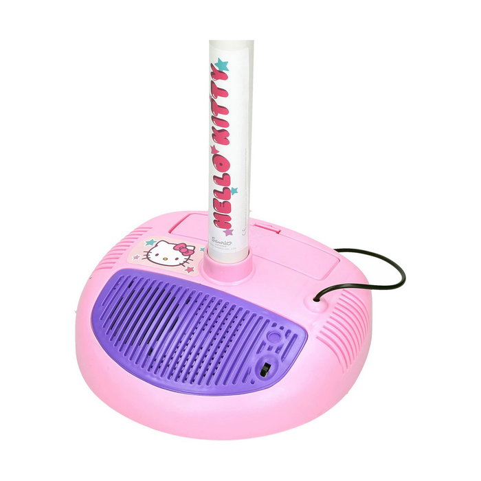 Reig Guitarra y micrófono con pie extensible Hello Kitty (altura regulable)