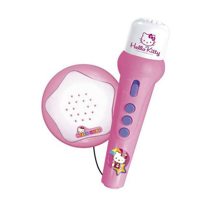 Reig Micro De Mano Con Amplificador Y Ritmos Hello Kitty Reig Micro De Mano Con Amplificador Y Ritmos Hello Kitty