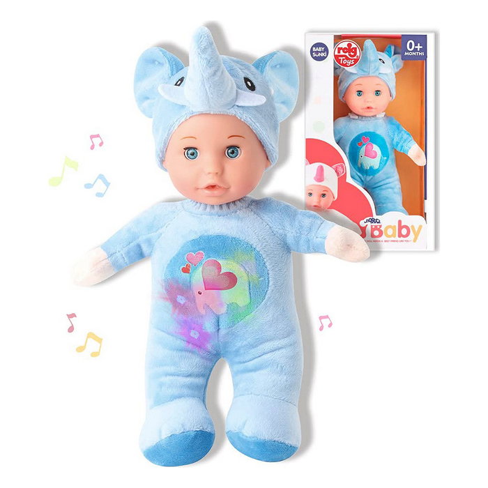 Muñeco Bebé Reig 30 cm Elefante Peluche Azul (30 cm) Muñeco Bebé Reig 30 cm Elefante Peluche Azul (30 cm)