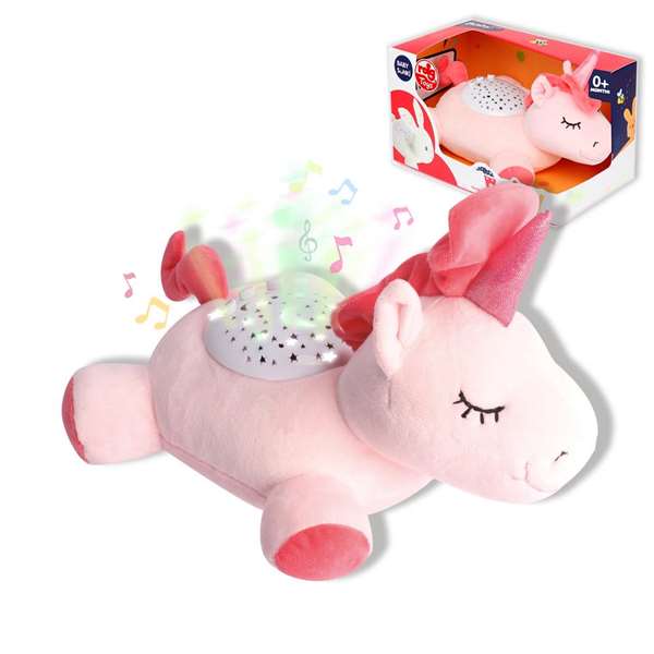 Reig Proyector Peluche Unicornio 25cm Nacimiento Pilas LR6 Sonidos