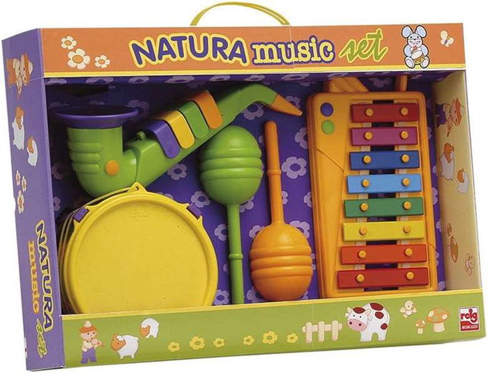 Reig Set Xilofon, Tambor, Saxofon y Maracas para Niños a Partir de 3 Años Reig Set Xilofon, Tambor, Saxofon y Maracas para Niños a Partir de 3 Años