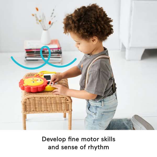 Fisher-Price Mini Piano León Juguete Musical Infantil con Sonidos