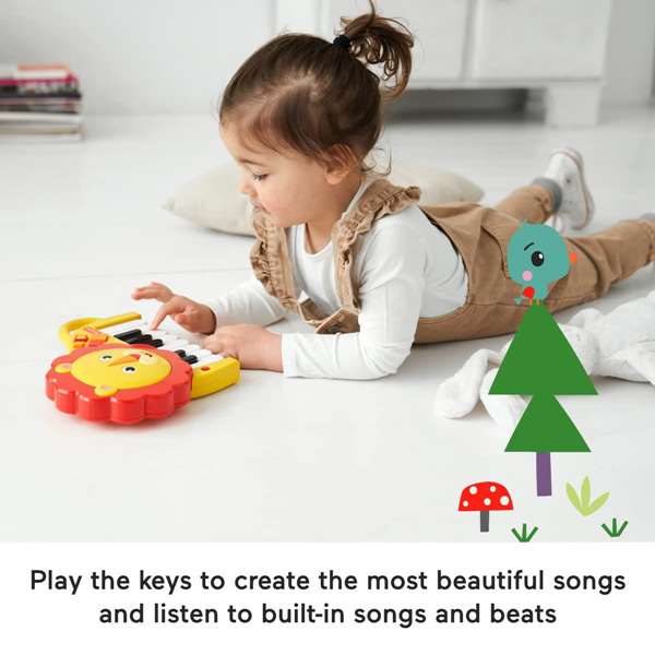 Fisher-Price Mini Piano León Juguete Musical Infantil con Sonidos