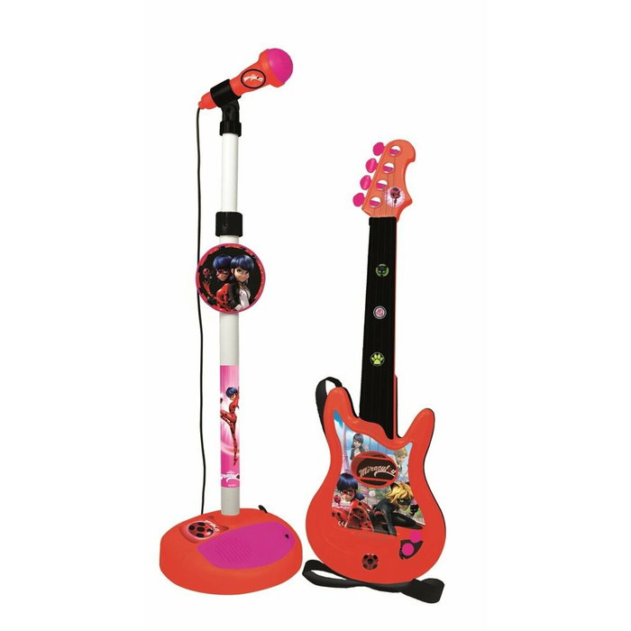 Reig Microfono de Pie con Amplificador y Guitarra Lady Bug Reig Microfono de Pie con Amplificador y Guitarra Lady Bug