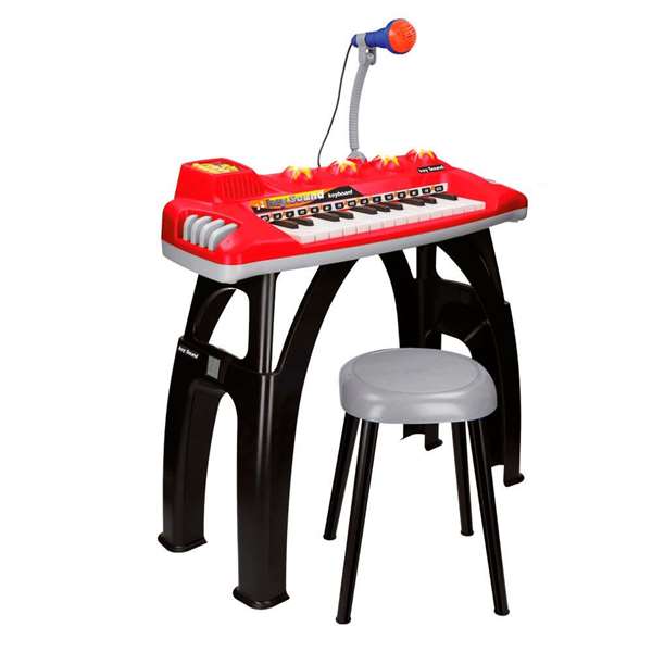 Reig Órgano Electrónico Rojo con 25 Teclas y Luces 73x59x30 cm Reig Órgano Electrónico Rojo con 25 Teclas y Luces 73x59x30 cm