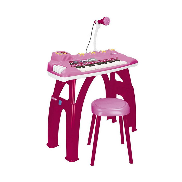 Reig Órgano Electrónico rosa con 25 Teclas y Luces Reig Órgano Electrónico rosa con 25 Teclas y Luces
