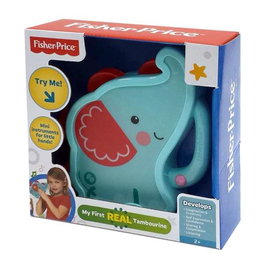 Fisher-Price Mi Primera Pandereta para Bebés +6 Meses con Sonidos y Luces, Modelos Surtidos