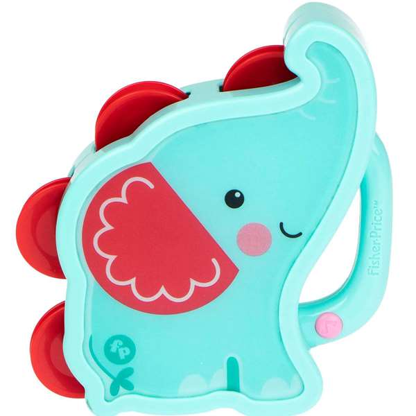 Fisher-Price Mi Primera Pandereta para Bebés +6 Meses con Sonidos y Luces, Modelos Surtidos