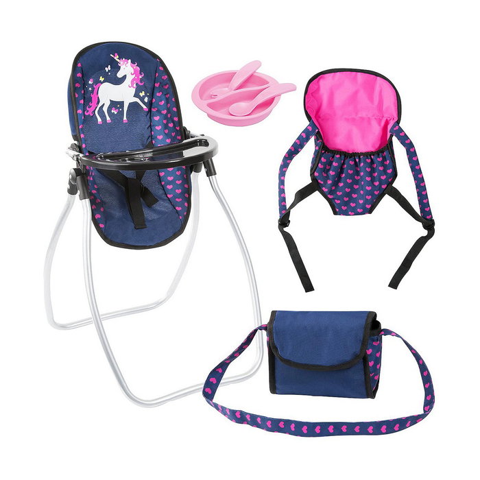 Reig Set Cuidados Muñeca Bebé Set 9 en 1 Azul Marino