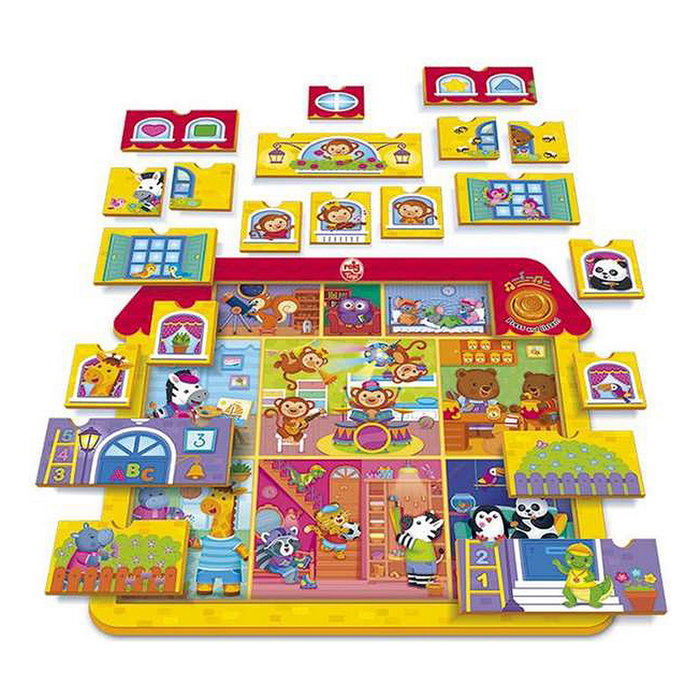 Reig Puzzle Casa construcción con 17 sonidos, mezclas y melodías