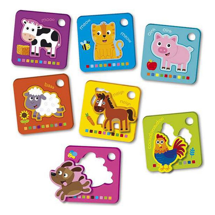 Reig Puzzle EVA tarjetas Granja con sonidos y voces reales de animales