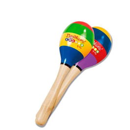 Reig Maracas de Madera Pintadas, 20 cm