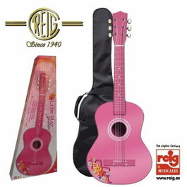 Reig Guitarra Madera 75Cm Color Rosa