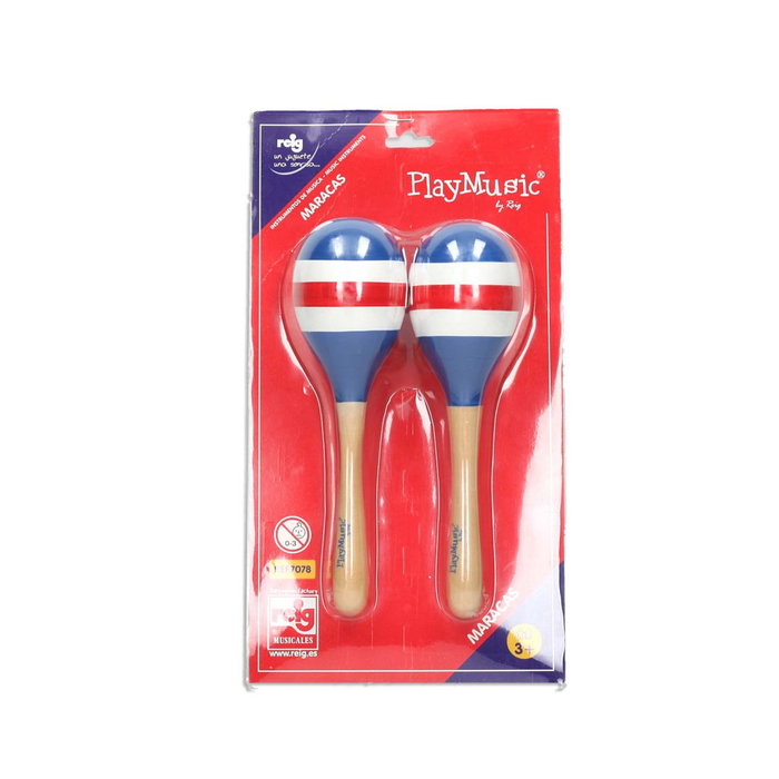 Reig Maracas De Madera Pintada