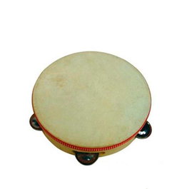 Reig Pandereta Madera 20,5 cm Diámetro 5 Platillos