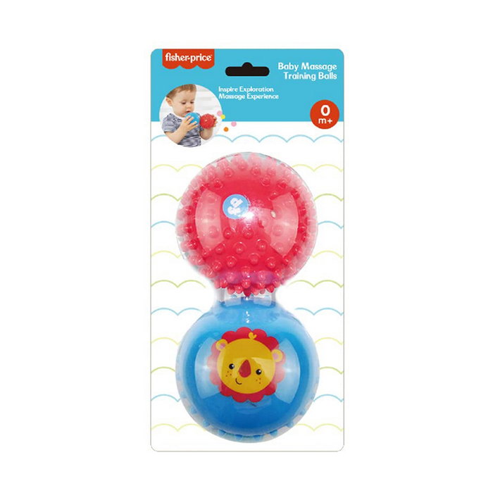Reig Set 2 Pelotas Masaje Bebé Fisher-Price 25x15x7,50 cm