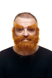 My Other Me Barba, Bigote y Cejas Adulto Pelirrojo Talla Única