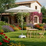 Aktive Garden Base para sombrilla cuadrada blanca Ø33-48 mm