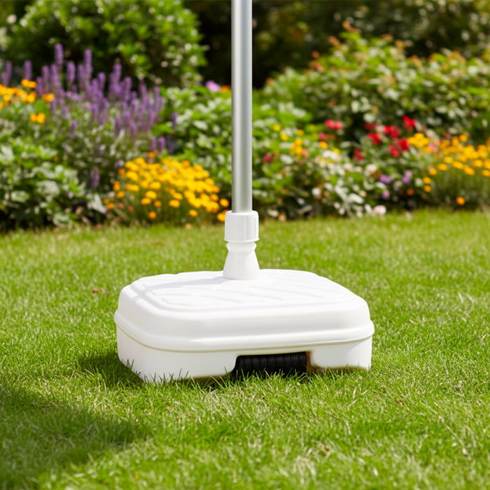 Aktive Garden Base para sombrilla cuadrada blanca Ø33-48 mm