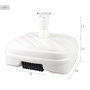 Aktive Garden Base para sombrilla cuadrada blanca Ø33-48 mm