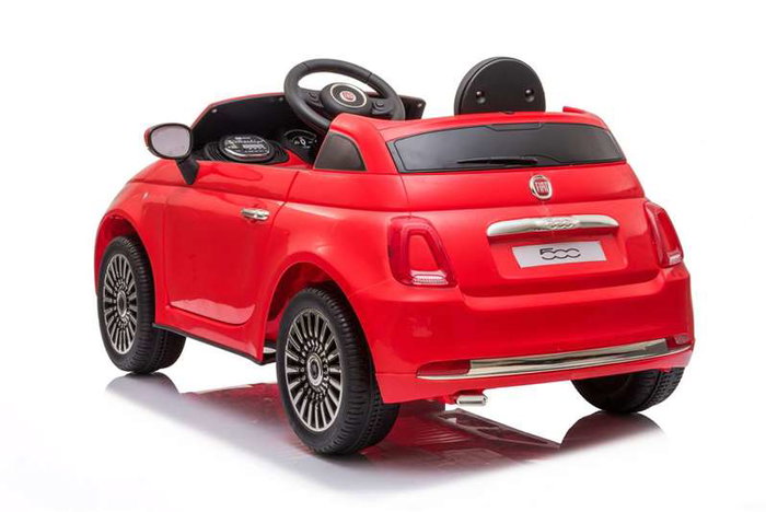 Injusa Coche Fiat 500 Rojo Bateria 12V 113x67.5x53cm