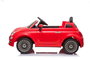 Injusa Coche Fiat 500 Rojo Bateria 12V 113x67.5x53cm