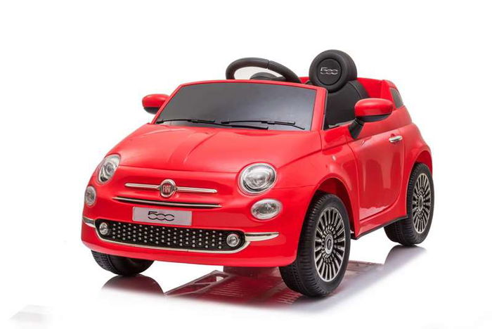 Injusa Coche Fiat 500 Rojo Bateria 12V 113x67.5x53cm