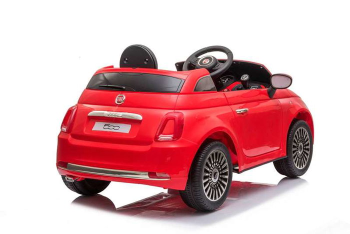 Injusa Coche Fiat 500 Rojo Bateria 12V 113x67.5x53cm