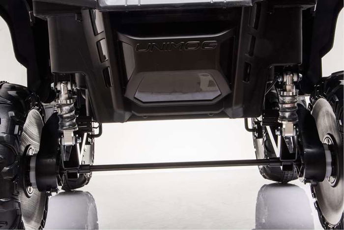 Injusa Coche Mercedes Unimog Batería 12V Mini 108 x 68 x 88cm Juguete para Niños