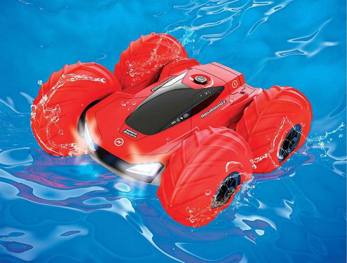Ninco Coche Radio Control Aquabound 2 Reversible y Anfibio con Volteretas 360º y Luces LED, 24x24x12 cm