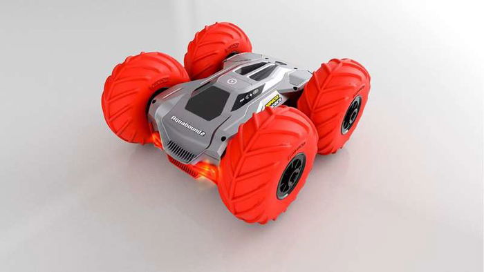 Ninco Coche Radio Control Aquabound 2 Reversible y Anfibio con Volteretas 360º y Luces LED, 24x24x12 cm