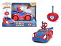 Smoby Coche Radio Control Spidey Web Crawler, Funciona Adelante y Marcha Atrás en Curva, Escala 1:24, 17 cm