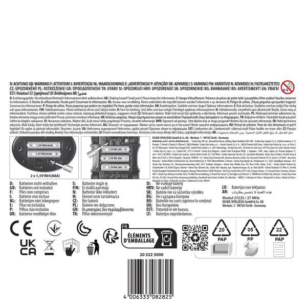 Smoby Coche Radio Control Spidey Web Crawler, Funciona Adelante y Marcha Atrás en Curva, Escala 1:24, 17 cm