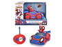 Smoby Coche Radio Control Spidey Web Crawler, Funciona Adelante y Marcha Atrás en Curva, Escala 1:24, 17 cm