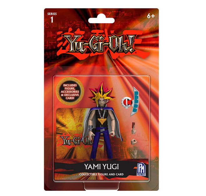 Bizak Figura de Acción Surtido Yu-Gi-Oh! Yugi, Kaiba, Wheeler 13 cm 6 Puntos Articulación con Duel Disk, Manos Extra y Tarjeta Bonus