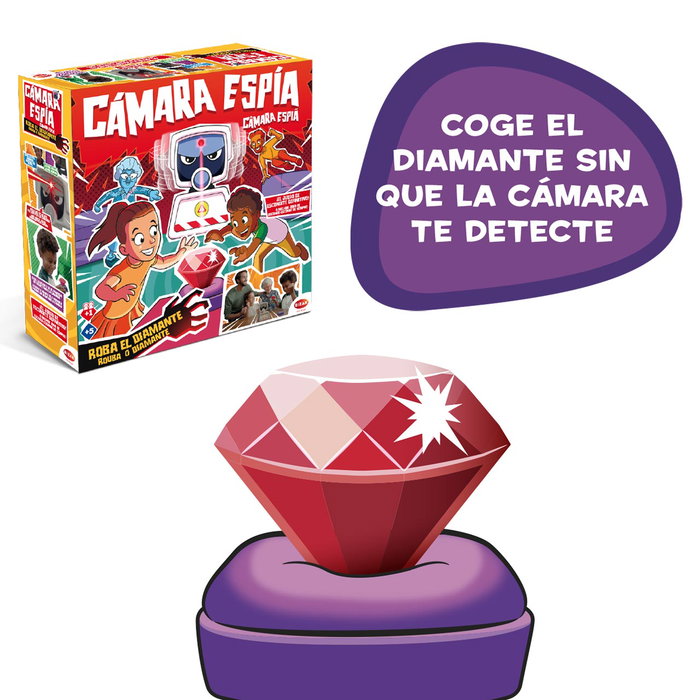 Bizak Juego de Mesa Cámara Espía con Detección de Movimiento