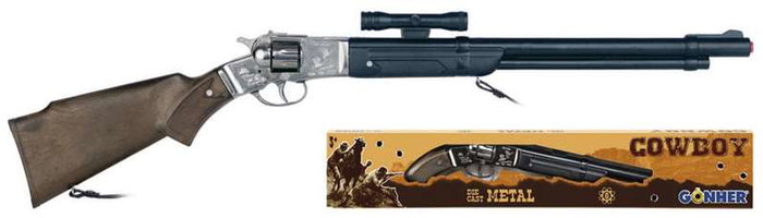 Gonher Rifle 8 Tiros con Cañón de Plástico 68x12x3,5 cm