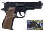 Gonher Pistola Policía 8 Tiros en Negro 19,5x12x5 cm