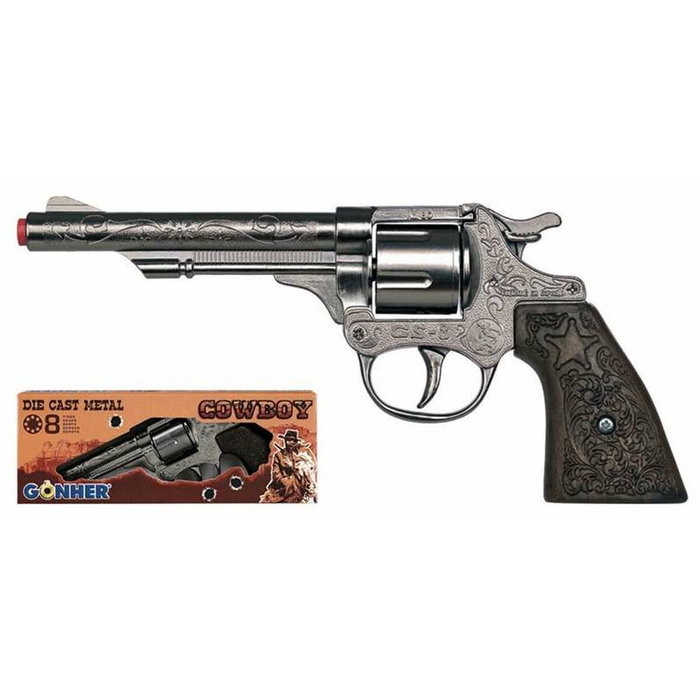 Gonher Revólver Cowboy 8 Tiros Plata Gonher Revólver Cowboy 8 Tiros Plata