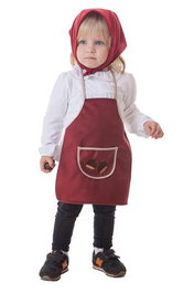 Creaciones Llopis Delantal Castañera Burdeos María 1-2 Años Rojo