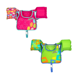 Bestway Chaleco Hinchable Textil Suave Seguridad Bebe Color Surtido 56 cm +3 a 6 Años Playa y Piscina 32174